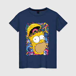 Женская футболка Мозг Гомера Симпсона - постер