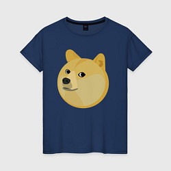 Женская футболка Пухленький Пёс Доге