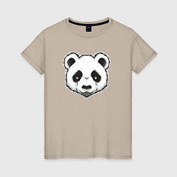 Женская футболка Голова милой панды