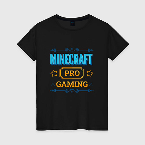 Женская футболка Игра Minecraft pro gaming / Черный – фото 1