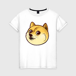 Женская футболка Маленький щеночек Доге