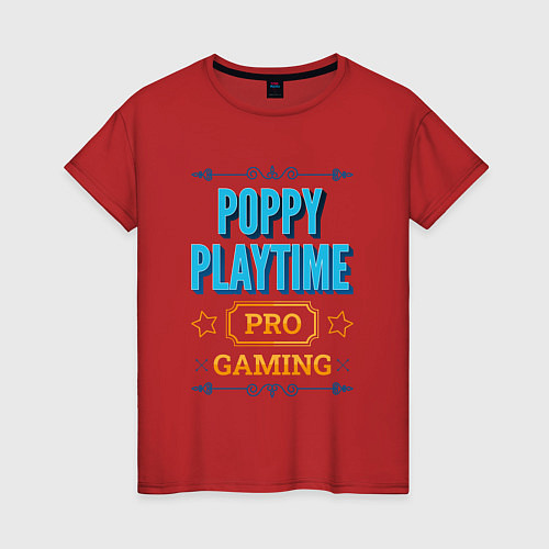 Женская футболка Игра Poppy Playtime pro gaming / Красный – фото 1