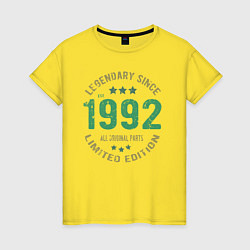 Женская футболка Легендарный с 1992 года