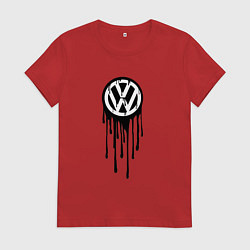 Женская футболка Volkswagen - art logo