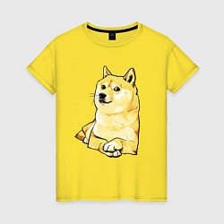 Женская футболка Пёс Доге отдыхает