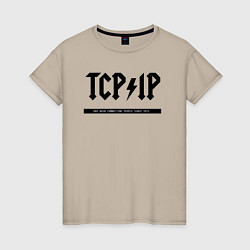 Женская футболка TCPIP Connecting people since 1972