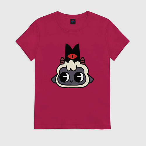 Женская футболка Милая овечка- Cult of the lamb / Маджента – фото 1