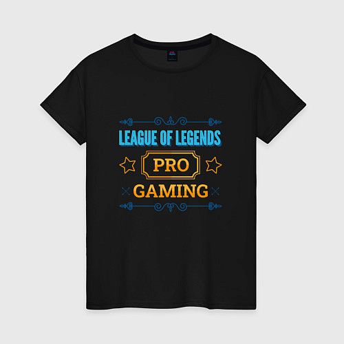 Женская футболка Игра League of Legends pro gaming / Черный – фото 1