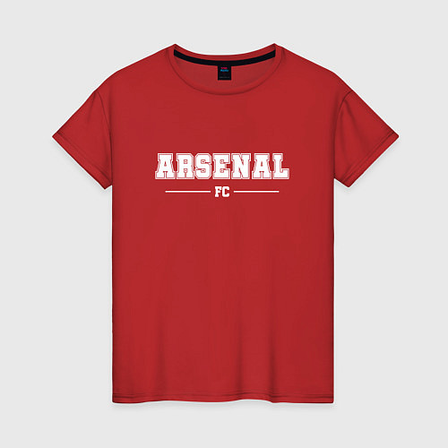 Женская футболка Arsenal football club классика / Красный – фото 1