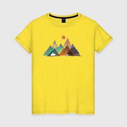 Женская футболка Внутри гор