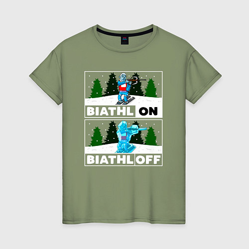 Женская футболка BiathlON BiathlOFF / Авокадо – фото 1