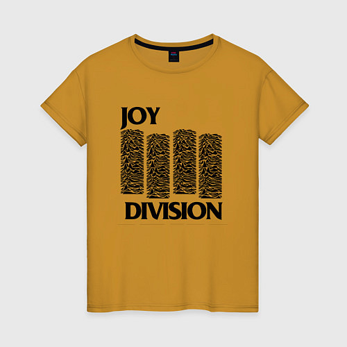 Женская футболка Joy Division - rock / Горчичный – фото 1