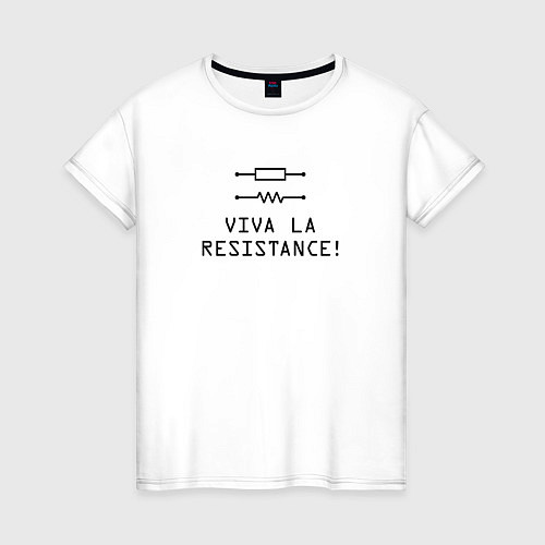 Женская футболка Viva la resistance / Белый – фото 1