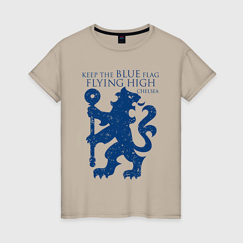 Женская футболка FC Chelsea Lion / Миндальный – фото 1