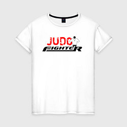 Женская футболка Дзюдоист лого