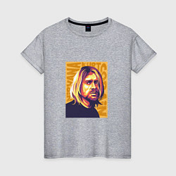 Женская футболка Nirvana - Cobain