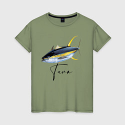 Женская футболка Желтопёрый океанский тунец