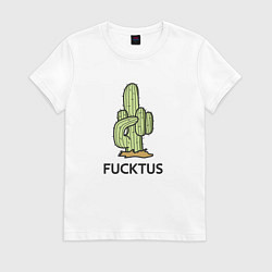 Женская футболка Fucktus грубый кактус