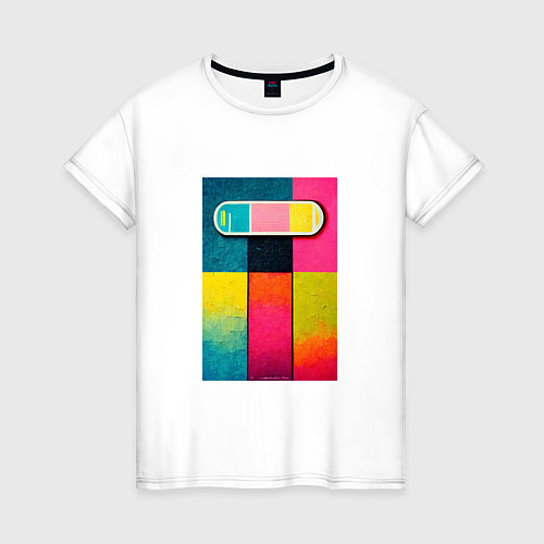 Женская футболка Абстрактный поп-арт / Белый – фото 1