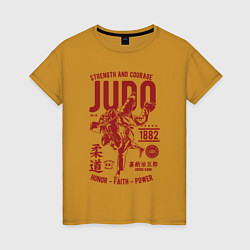Женская футболка Дзюдо единоборства