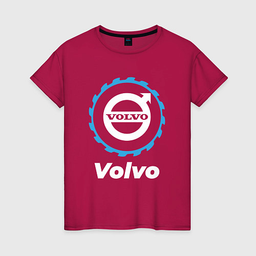 Женская футболка Volvo в стиле Top Gear / Маджента – фото 1
