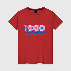 Женская футболка 1980 год ретро неон