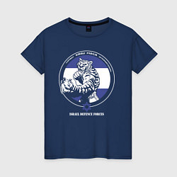 Женская футболка Krav-maga emblem tiger
