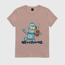 Футболка хлопковая женская Little Bender, цвет: пыльно-розовый