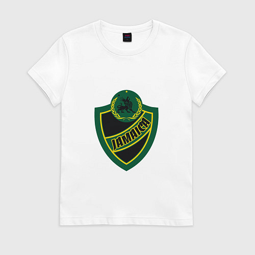 Женская футболка Jamaica Shield / Белый – фото 1