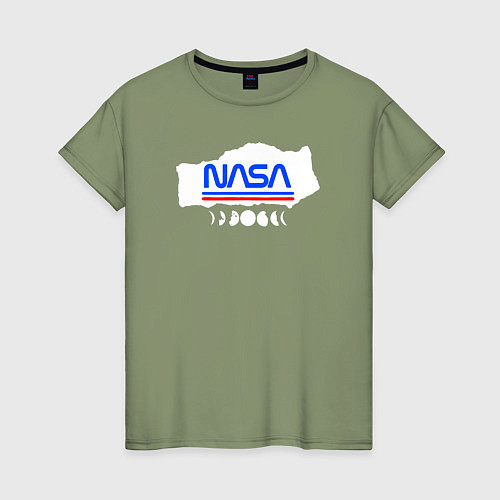 Женская футболка Nasa планеты / Авокадо – фото 1