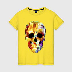 Женская футболка Color skull - sketch