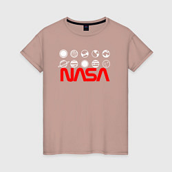 Женская футболка Nasa кометы