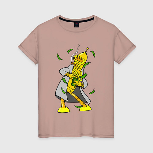 Женская футболка Golden Bender / Пыльно-розовый – фото 1