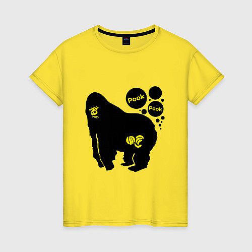 Женская футболка Banana pook / Желтый – фото 1