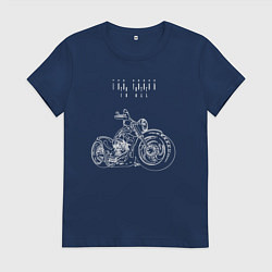 Женская футболка Too young to die