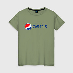 Женская футболка Penis