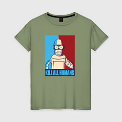 Женская футболка Bender Futurama