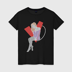 Женская футболка Качели любви