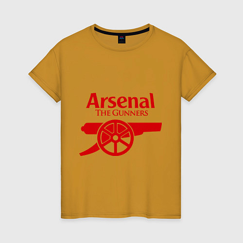 Женская футболка Arsenal: The gunners / Горчичный – фото 1