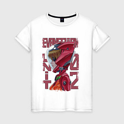Женская футболка Evangelion unit 02