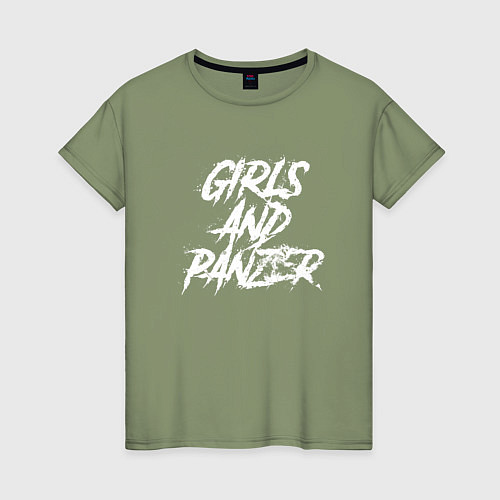 Женская футболка Girls und Panzer logo / Авокадо – фото 1