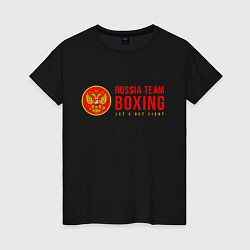 Женская футболка Lets get boxing