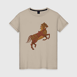 Женская футболка Стимпанк-лошадь