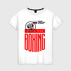 Женская футболка Boxing russia national team