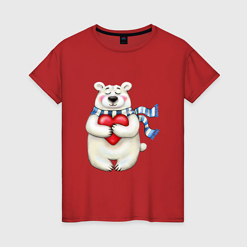 Женская футболка Lovebear / Красный – фото 1