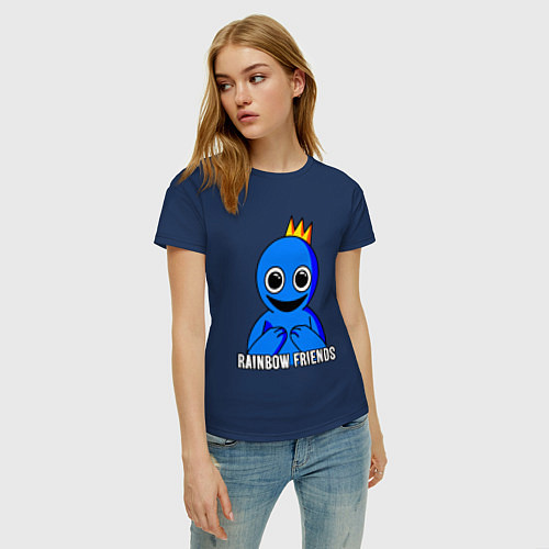 Женская футболка Синий с короной / Тёмно-синий – фото 3