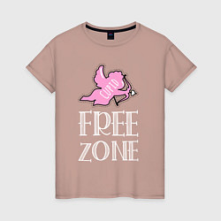 Женская футболка Cupid free zone