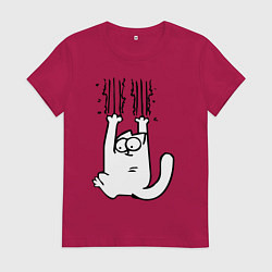 Женская футболка Кот Саймона