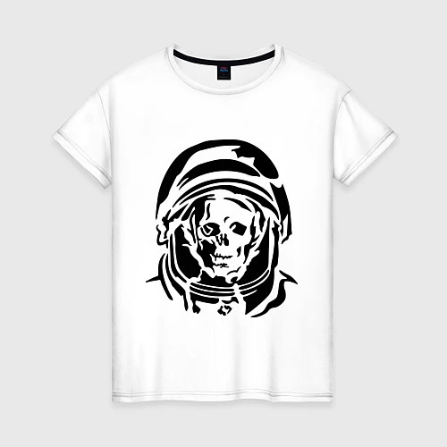 Женская футболка Скелет в скафандре / Белый – фото 1