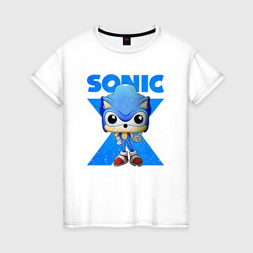 Женская футболка Funko pop Sonic / Белый – фото 1